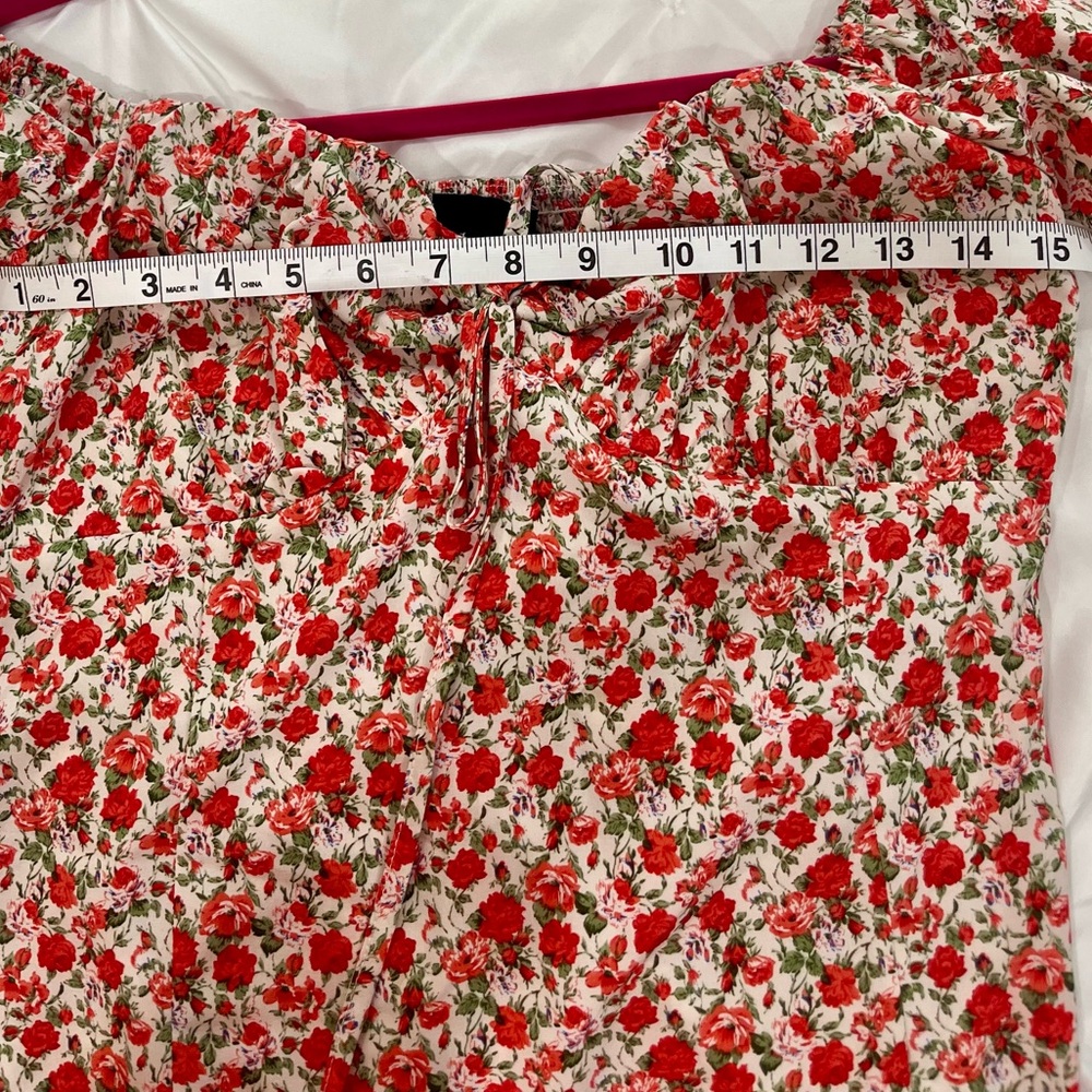 SHEIN Off The Shoulder Floral Dress Size Medium Stretchy Fit NWOT - Picture 6 of 11
